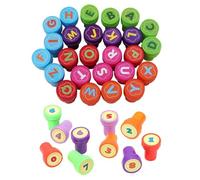 Confezione Da 26 Timbri Con Lettere E 10 Timbri Con Numeri, Timbri Creativi Con Cartoni Animati, Timbri Con Giocattoli Per Bambini, Regali Per Feste Per Bambini, Materiale Scolastico Per Bambini