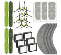 Confezione da 28 pezzi di ricambio Combo j7 compatibili con iRobot Roomba Combo j7, Combo j7+, Combo j9+, Combo 10 Max Robot Vacuum, 4 spazzole a rullo, 6 sacchetti per la polvere, 4 panni per mocio