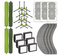 Confezione da 28 pezzi di ricambio Combo j7 compatibili con iRobot Roomba Combo j7, Combo j7+, Combo j9+, Combo 10 Max Robot Vacuum, 4 spazzole a rullo, 6 sacchetti per la polvere, 4 panni per mocio