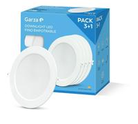 Confezione da 3+1 faretti LED da incasso per Cartongesso, circolari, extrapiatti