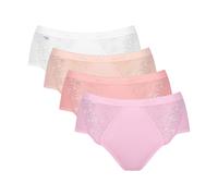 Confezione da 3+1 in omaggio - Culotte SLOGGI CHIC MIDI Rosa 50 (IT) - 46 (FR) Tinta unita