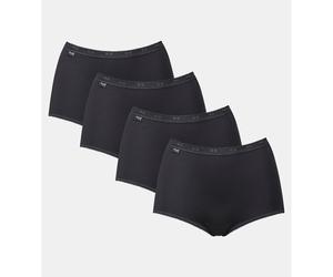 Confezione da 3 + 1 in omaggio maxi slip Basic Nero 62 (IT) - 58 (FR) Tinta unita
