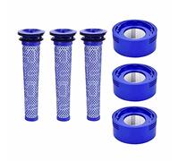 Confezione da 3 + 3 filtri lavabili compatibili con Dyson V8 V7 Absolute Animal Motorhead Animal Plus Aspirapolvere senza cavo Post&Pre Motor