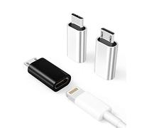 Confezione da 3, adattatore Micro USB a per Lightning, adattatore ricarica per Lightning femmina a Micro USB maschio compatibile per Samsung Galaxy S7 Active S6 Edge+ A11 Porta convertitore ricarica