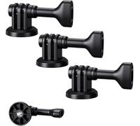 Confezione da 3 adattatori per treppiedi per DJI Osmo Action 5 pro 4 3 Ace Pro 2 Hero 13 12 11 10 Brave 4 7 EK7000, adattatore a morsetto su treppiede standard da 1/4"-20, testa a sfera monopiede per