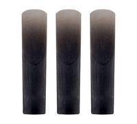 Confezione da 3 ance per sassofono in resina e plastica per clarinetto, sassofono soprano contralto, tenore, facili da soffiare, controllo del vento, nero/giallo/rosso