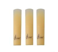 Confezione da 3 ance per sassofono, plastica e resina per clarinetto, sax soprano/contralto/tenore, ance accordate facili da soffiare con controllo del vento fluido, nero/giallo/rosso (giallo tenore)