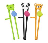 Confezione Da 3 Bacchette Per Bambini, Bacchette Per Esercitarsi Per Bambini, Stoviglie Per Bambini, Bacchette Simpatico Cartone Animato, Bacchette Ausiliarie Per Bambini