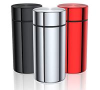 Barattolo portatile in alluminio, 3 pezzi, ermetico a prova di odore, impermeabile, contenitore multiuso per caffè e tè, erbacce, tabacco, spezie contenitore a vite con coperchio a vite