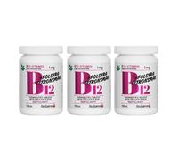 Confezione da 3 BioSalma Vitamina B12 1mg + Acido Folico 400μg 100 Compresse ...