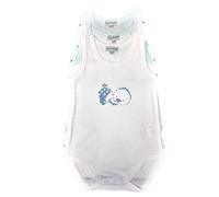 Confezione da 3 Body Neonato Spalla Larga Linea Body Collection LIABEL in 100% Cotone. Accessori Nichel Free.