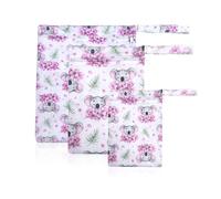 Confezione Da 3 Borse Per Pannolini Modello Koala, Borsa Di Stoccaggio Riutilizzabile, Borsa Di Stoccaggio Per Cartoni Animati Carini, Borsa Per Attrezzatura Da Nuoto
