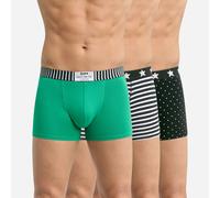 Confezione da 3 boxer Dim Vibes Verde M Tinta unita
