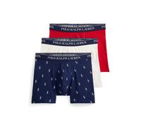 Confezione da 3 boxer in cotone elasticizzato Blu M Tinta unita
