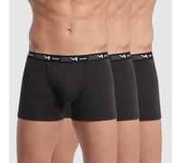Confezione da 3 boxer in cotone elasticizzato Nero M Tinta unita