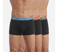 Confezione da 3 boxer in cotone elasticizzato Nero XXL Tinta unita