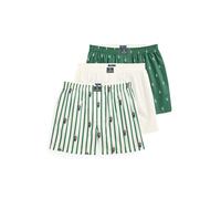 Confezione da 3 boxer in cotone Verde XL Fantasia