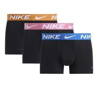 Nike - Essential Microfibre - Confezione da 3 paia di boxer aderenti neri con elastico in vita blu/rosa/arancione-Nero 48