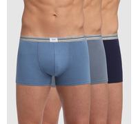 DIM Boxer Ultra-Resistenti in Cotone Elasticizzato Uomo x3, Blu Denim/Grigio Topo/Blu Denim, XXL