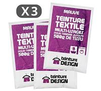 Confezione da 3 bustine di Tintura Tessile - Malva rosa - tinture universali per abbigliamento e tessuti naturali