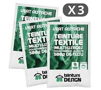 Confezione da 3 bustine di Tintura Tessile - Verde pistacchio - tinture universali per abbigliamento e tessuti naturali
