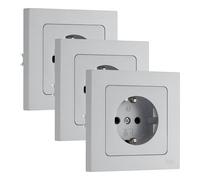 Confezione da 3 calzini da 16 A 250 V ~ SCREW TERMINAL CONNECTION. Finitura argentata