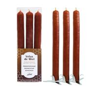 Confezione da 3 candele di miele artigianali - realizzate a strato | Candela rituale per armonia, fortuna e prosperità | aroma naturale per rituali esoterici e meditazione | fatte a mano