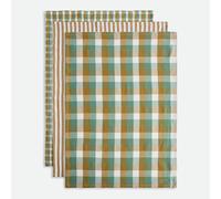 Confezione da 3 canovacci cotone tinto in filo, Sidone Verde conf. da 3