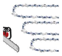 Confezione da 3 catene per motosega da 20,3 cm, passo 3/8", calibro 1,27 cm, 33 maglie per Sun Joe SWJ800E, SWJ806E, Greenworks 20302, Portland 62896, Oregon S33, WEN 4019, seghe a palo Earthwise e