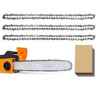 Confezione da 3 catene per motosega per barra da 40 cm, 57 maglie, calibro 3/8" LP 0,1 cm, catena di ricambio adatta per Titan, Black & Decker, Einhell, Ryobi, Oregon e altri (91PJ057X) e altre