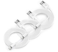 Confezione da 3 cavi per Apple Carplay per auto, cavo di ricarica da USB A a Lightning, 1,9 m, compatibile con iPhone 14/13/12/11/Pro/Max/XR/XS/X/8/7/6S Plus/5S/SE 3rd/iPad Pro/Air/Mini cavo di