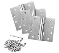 Confezione da 3 cerniere per porta a chiusura automatica, 10,2 x 10,2 cm, cerniere a molla, in acciaio inox