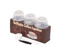 Confezione da 3 cialde lavabili per caffè, riutilizzabili, per macchine da caffè