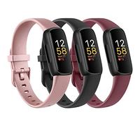 Confezione da 3 cinturini in silicone per Fitbit Inspire 3, cinturini di ricambio per donne e uomini, regolabili, morbidi e impermeabili, compatibili con Fitbit Inspire 3 Fitness Tracker (non per
