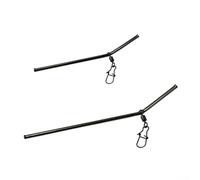 Confezione da 3 connettori anti libro mastro con gancio a scatto per pesca (7 cm)