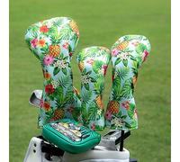 Confezione da 3 copritesta per mazze da golf, per conducenti, legni da fairway e ibridi, in tessuto impermeabile, con targhetta intercambiabile, compatibile con Callaway, Tiltiest, Taylormade, Cobra,