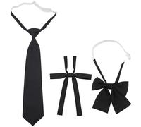 Confezione Da 3 Cravatte Da Donna, Cravatte Uniformi, Papillon, Cravatte Regolabili, Cravatte Semplici Alla Moda