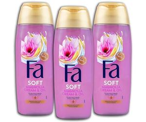 Confezione da 3 creme doccia nutrienti FA Soft Magnolia Cream & Oil, 3 x 250 ml