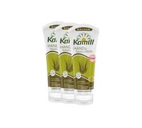 Confezione da 3 creme per mani e unghie di camomilla, balsamo, 3 x 100 ml, offre cura intensa, umidità e protezione con olio di avocado e aloe vera per mani secche e stressate, senza microplastica