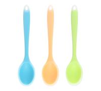 Confezione da 3 cucchiai da cucina in silicone colorati, cucchiai da cucina per mescolare, utensili da cucina in silicone, piccoli cucchiai da cucina in silicone per cucinare, mescolare