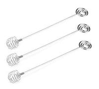 Confezione da 3 cucchiaini per miele e sciroppo, in acciaio inox, a spirale, per miscelare cucchiaini da miele e sciroppo