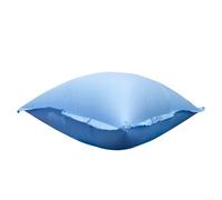 Confezione da 3 cuscini gonfiabili per piscina in PVC blu, 120 x 120 cm, con corde per piscine fuori terra per prevenire l'accumulo di acqua piovana e foglie, uso invernale ed estivo (120 x 120 cm