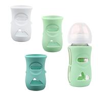 Confezione da 3 custodie in silicone per bottiglie di vetro Philips Avent, 240 ml, infrangibili, lavabili in lavastoviglie, senza BPA (bianco/blu/verde)
