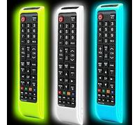 Confezione da 3 custodie per telecomando Samsung TV Controller, in silicone per BN59-01199F Samsung Remote Control, Smart TV Remote Skin Sleeve Glow in the Dark Green Blue White