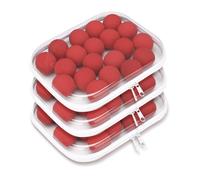 Confezione da 3 custodie rigide trasparenti con cerniera, 20,3 x 22,9 cm, trasparenti, impermeabili, portatili, con cerniera, per riporre oggetti, cosmetici, cosmetici, matite e bambole, Trasparente,