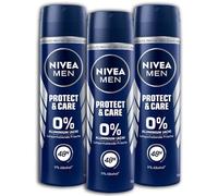 Confezione da 3 deodorante spray Nivea da uomo Protect&Care Deorant, 3 x 150 ml