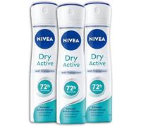 3x 150ml Nivea Dry Active Anti Traspirante 72h Deo Protezione Saldatura Formula