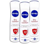 Confezione da 3 deodorante spray Nivea Dry Comfort, 3 x 150 ml