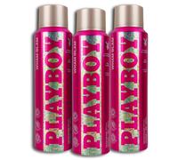 Confezione da 3 deodorante spray Playboy Wham Glam, 3 x 150 ml