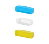 Confezione da 3 | Diffusore per Flash Speedlite Fotocamera | Compatibile con Godox Lux Junior Retro Camera Speedlite Flash | Bianco/Blu/Giallo